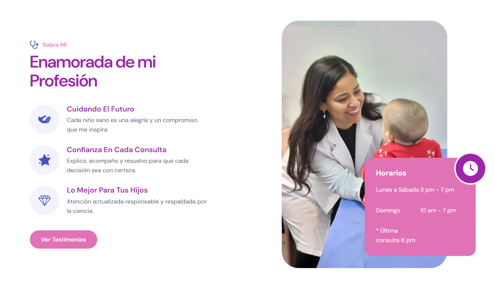 Foto profesional de la Dra. María Corazón García Pérez, pediatra en Monterrey